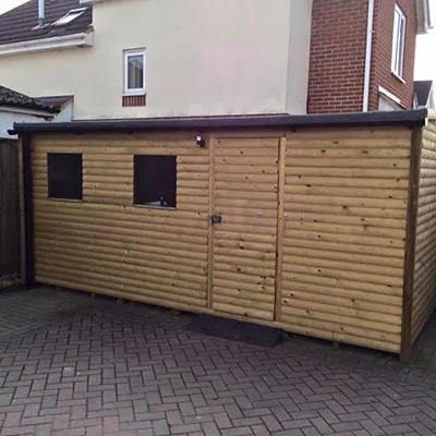 shed on driveway