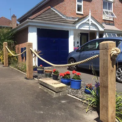 roped fence